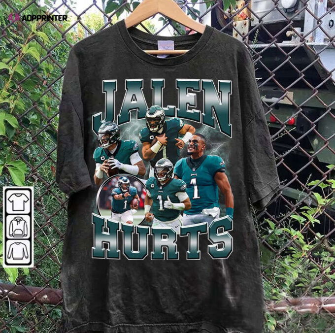 Jalen Hurts T-Shirt – Jalen Hurts Sweatshirt – Retro American Football Unisex Shirt
