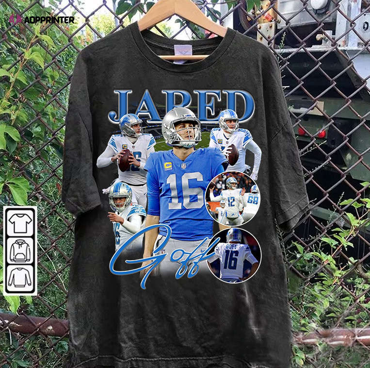 Jared Goff T-Shirt – Jared Goff Sweatshirt – Retro American Football Unisex Shirt Jared Goff T-Shirt – Jared Goff Sweatshirt – Retro American Football Unisex Shirt