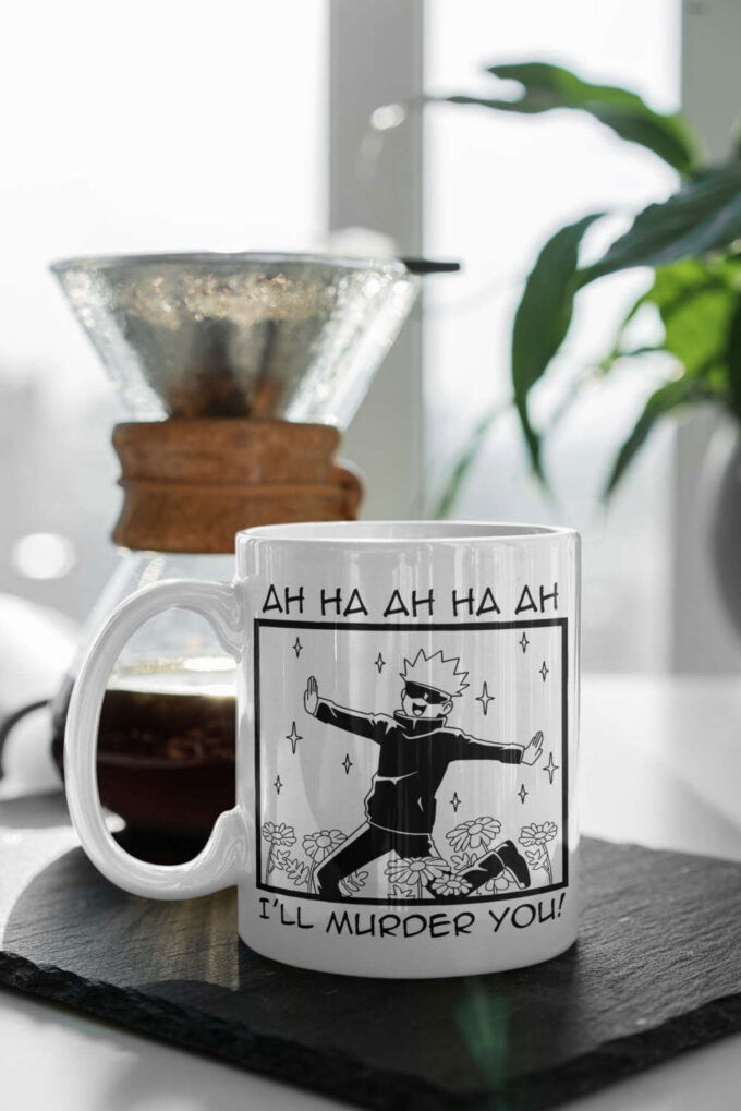 JJK Mug, Funny Mug, Mamba Lover Mug, Mamba Fan Gift, Anime Fan Gift, Funny Coffee Mug, I’ll Murder You! 11 oz Ceramic Mug Gift Birthday Gift