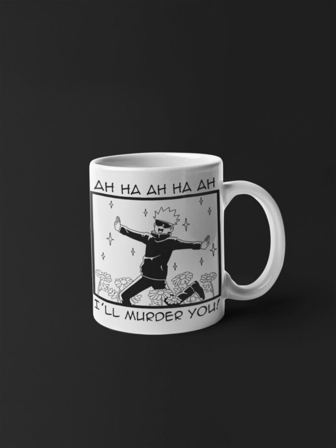 JJK Mug, Funny Mug, Mamba Lover Mug, Mamba Fan Gift, Anime Fan Gift, Funny Coffee Mug, I’ll Murder You! 11 oz Ceramic Mug Gift Birthday Gift