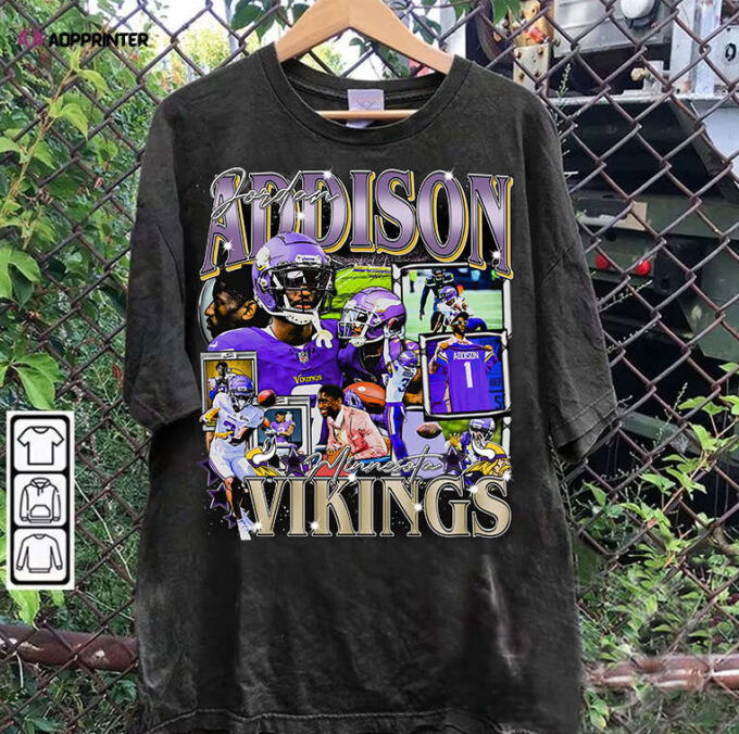 Jordan Addison T-Shirt – Jordan Addison Football TShirt – American Football Unisex Shirt