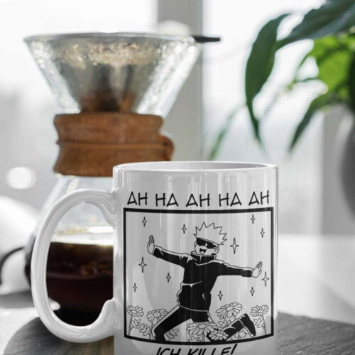 Jujutsu Kaisen Satoru Gojo Mug - Anime Funny Gift German Design - 11oz Ceramic Ich Kille Anime