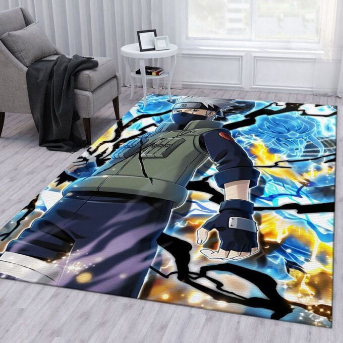 Kakashi Naruto Anime Rug Living Room Floor Decor Fan Gifts