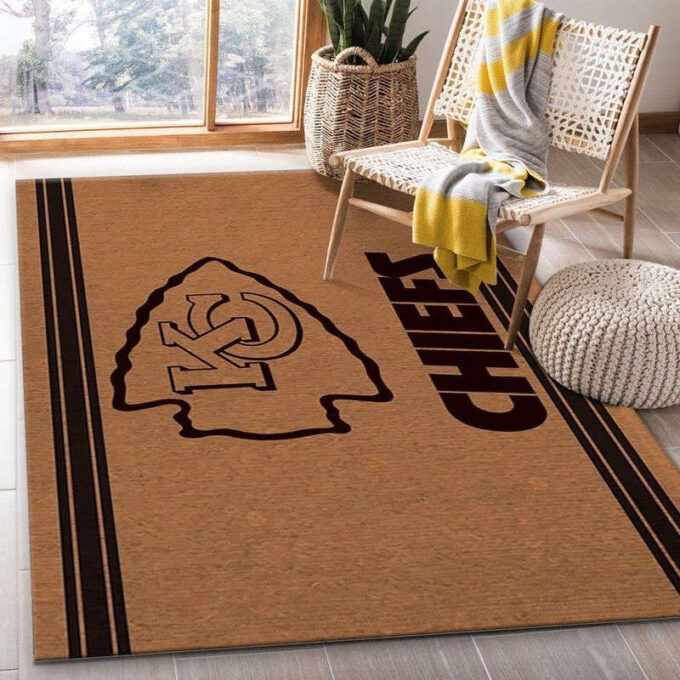 Kansas City Chiefs Rug Living Room Floor Decor Fan Gifts