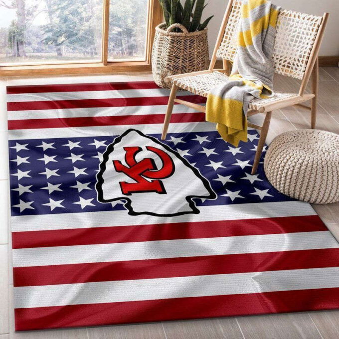 Kansas City Chiefs Rug Living Room Floor Decor Fan Gifts