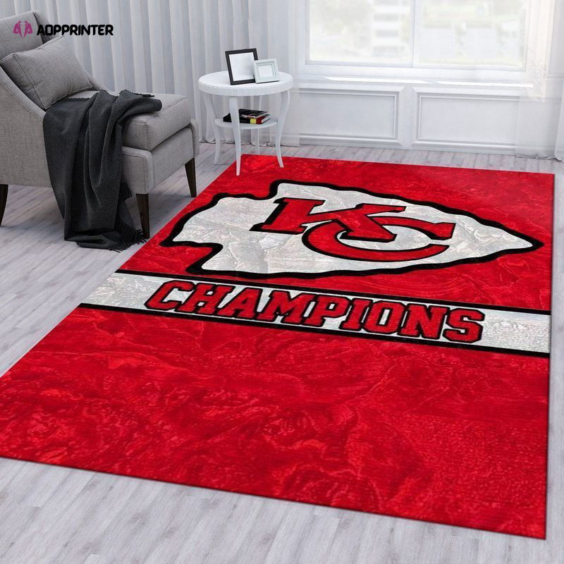 Kansas City Chiefs Rug Living Room Floor Decor Fan Gifts Kansas City Chiefs Rug Living Room Floor Decor Fan Gifts