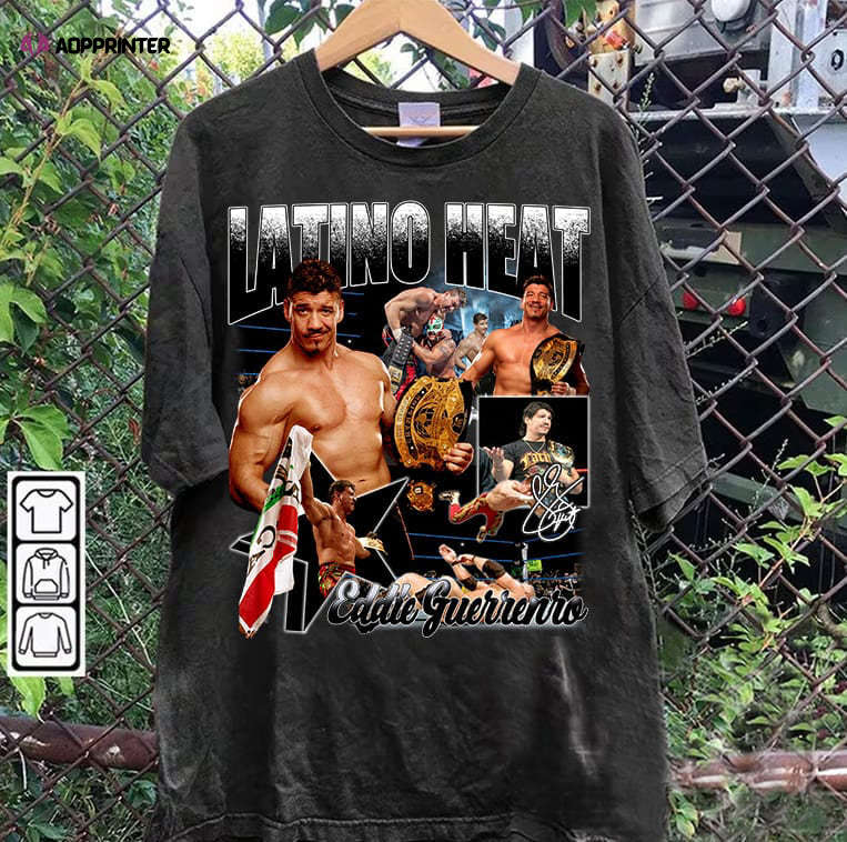 Latino Heat TShirt – Eddie Guerrero T-Shirt – American Professional Wrestler TeeUnisex Shirt Latino Heat TShirt – Eddie Guerrero T-Shirt – American Professional Wrestler TeeUnisex Shirt
