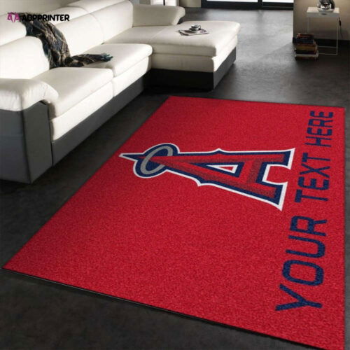 Los Angeles Angels Rug Living Room Floor Decor Fan Gifts