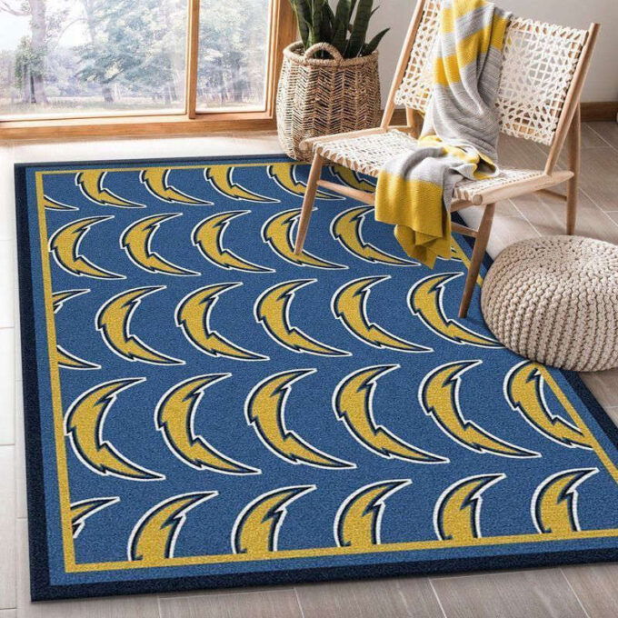 Los Angeles Chargers Rug Living Room Floor Decor Fan Gifts