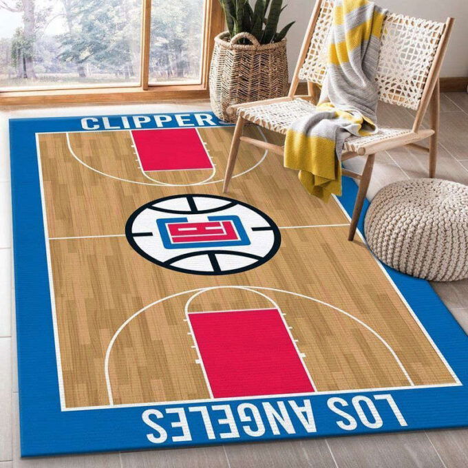 Los Angeles Clippers Rug Living Room Floor Decor Fan Gifts
