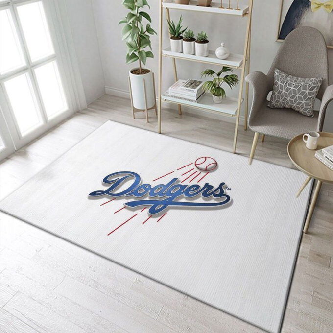 Los Angeles Dodgers Rug Living Room Floor Decor Fan Gifts