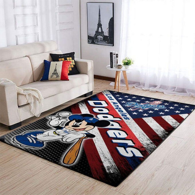 Los Angeles Dodgers Rug Living Room Floor Decor Fan Gifts