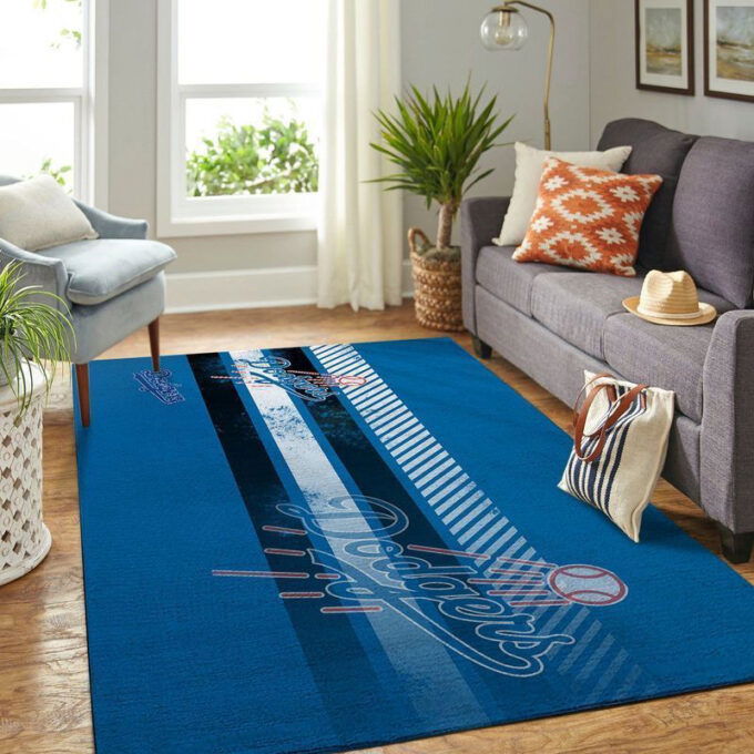 Los Angeles Dodgers Rug Living Room Floor Decor Fan Gifts