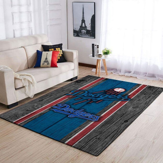 Los Angeles Dodgers Rug Living Room Floor Decor Fan Gifts