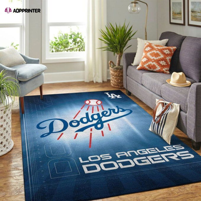Los Angeles Dodgers Rug Living Room Floor Decor Fan Gifts