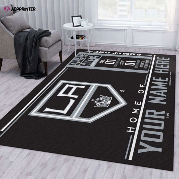 Los Angeles Kings Rug Living Room Floor Decor Fan Gifts