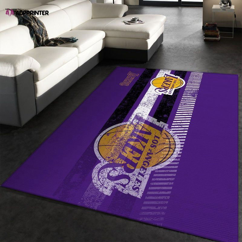 Los Angeles Lakers Rug Living Room Floor Decor Fan Gifts Los Angeles Lakers Rug Living Room Floor Decor Fan Gifts