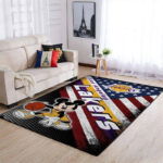 Los Angeles Lakers Rug Living Room Floor Decor Fan Gifts