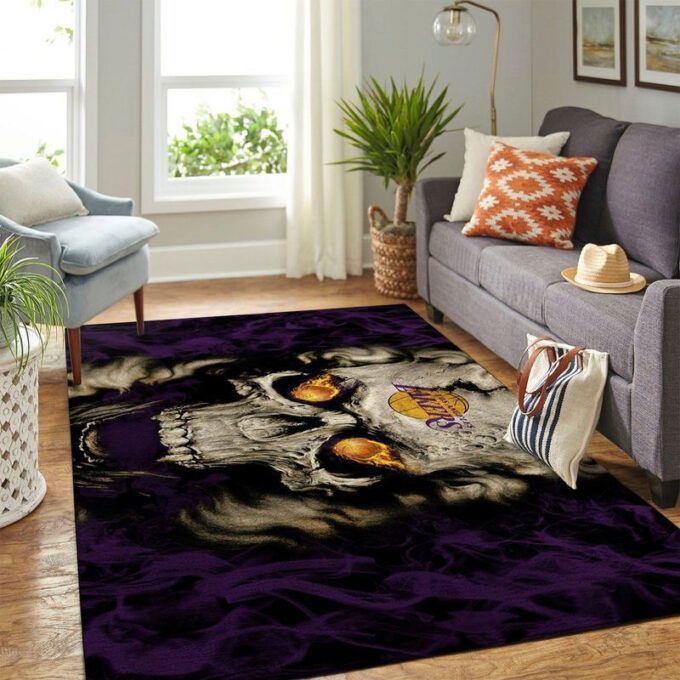 Los Angeles Lakers Rug Living Room Floor Decor Fan Gifts