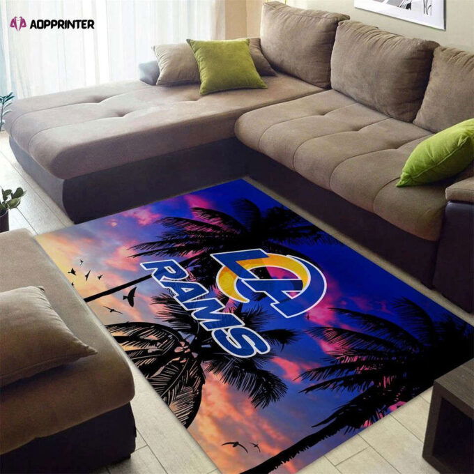Los Angeles Rams Rug Living Room Floor Decor Fan Gifts
