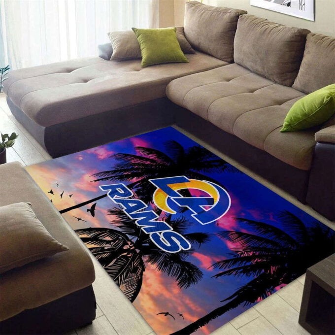 Los Angeles Rams Rug Living Room Floor Decor Fan Gifts