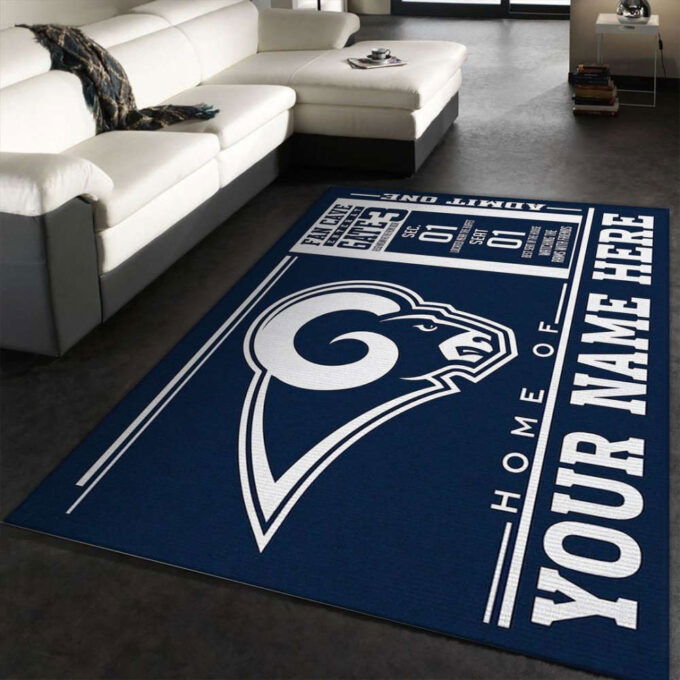 Los Angeles Rams Rug Living Room Floor Decor Fan Gifts