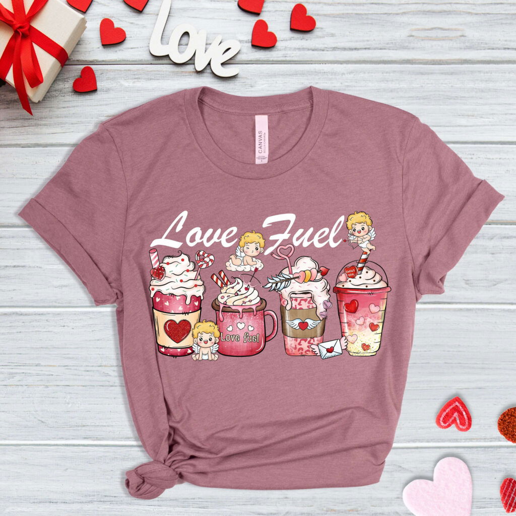 Love Fuel Coffee T-shirt – Valentine s Day Shirt for Coffee Lovers Love Fuel Coffee T-shirt – Valentine s Day Shirt for Coffee Lovers