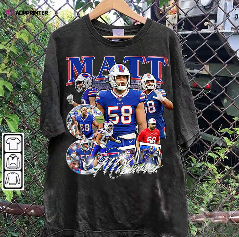 Matt Milano T-Shirt – Matt Milano Sweatshirt – Retro American Football Unisex Shirt Matt Milano T-Shirt – Matt Milano Sweatshirt – Retro American Football Unisex Shirt