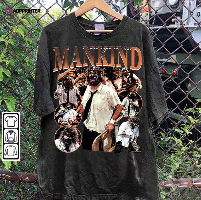Mick Foley TShirt – Mick Foley Mankind T-Shirt – American Professional Wrestler TeeUnisex Shirt