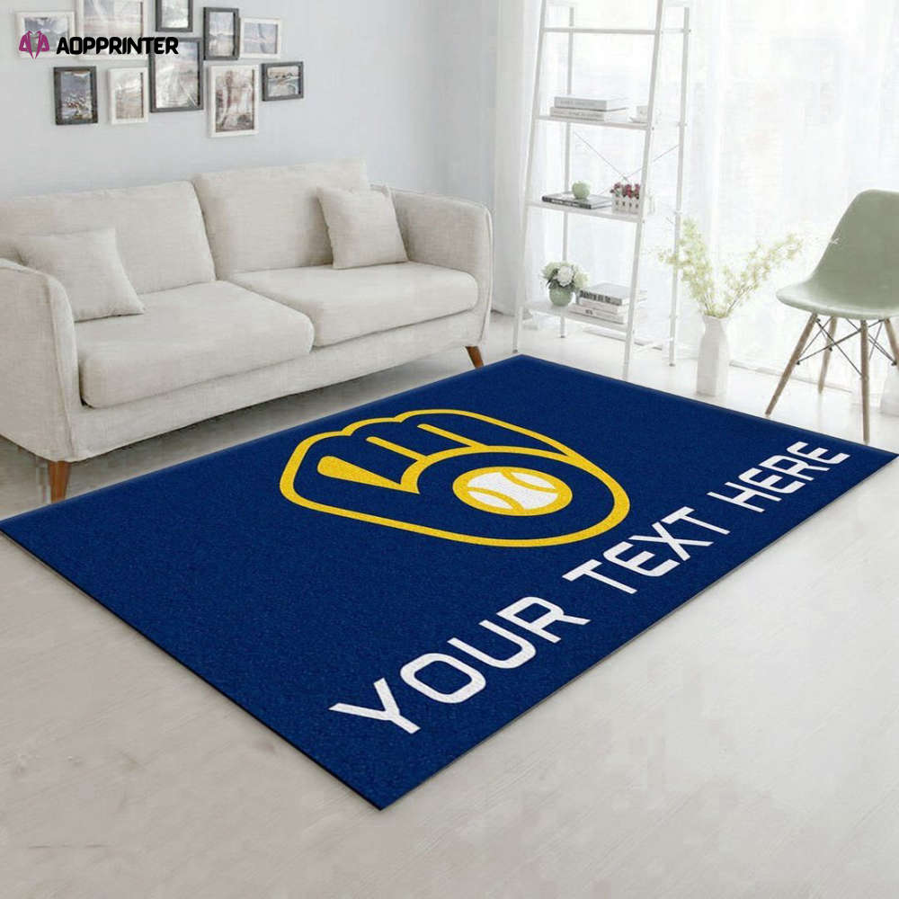 Milwaukee Brewers Rug Living Room Floor Decor Fan Gifts Milwaukee Brewers Rug Living Room Floor Decor Fan Gifts