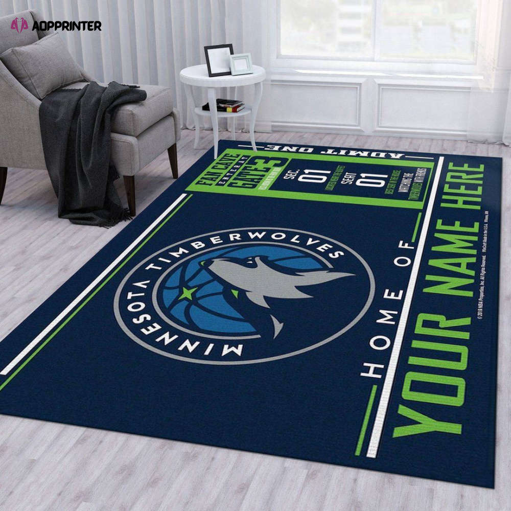 Minnesota Timberwolves Rug Living Room Floor Decor Fan Gifts Minnesota Timberwolves Rug Living Room Floor Decor Fan Gifts