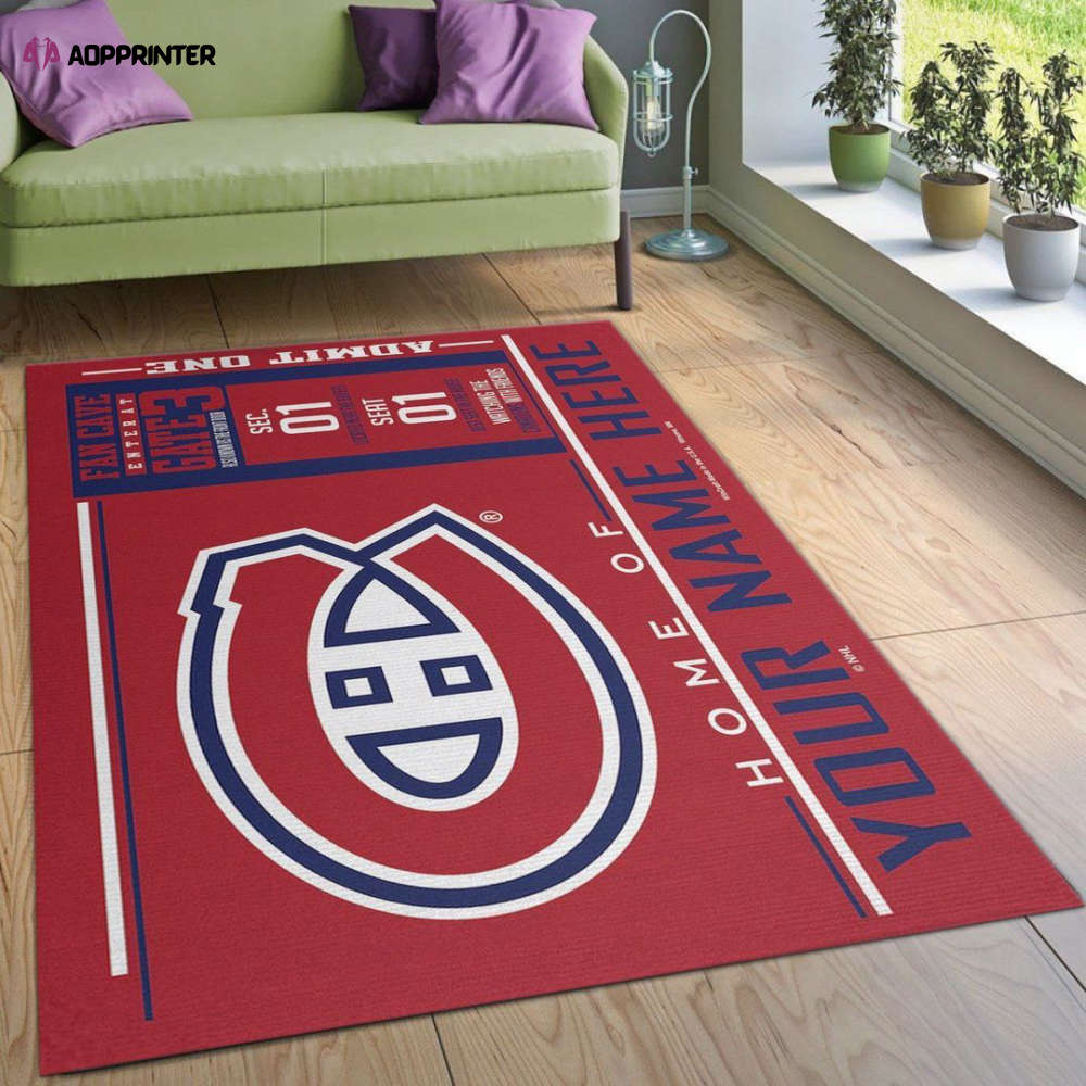 Montreal Canadiens Rug Living Room Floor Decor Fan Gifts Montreal Canadiens Rug Living Room Floor Decor Fan Gifts