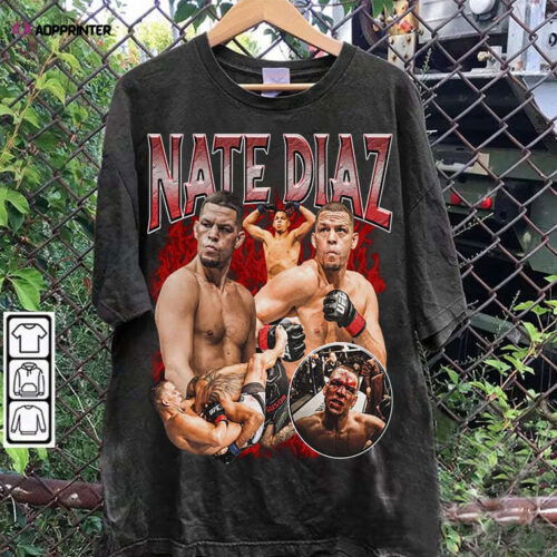 Nate Diaz T-Shirt - Nate Diaz vintage Sweatshirt - Mixed Martial Artist TeeUnisex Shirt