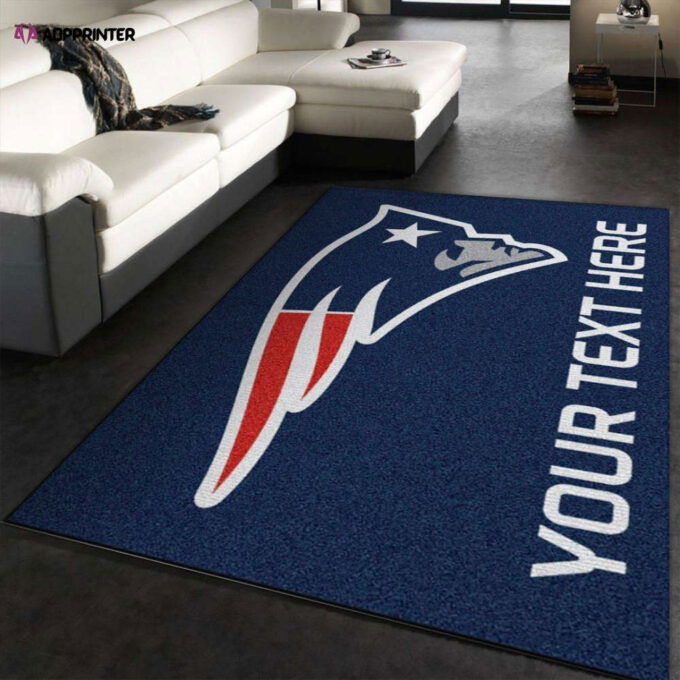 New England Patriots Rug Living Room Floor Decor Fan Gifts