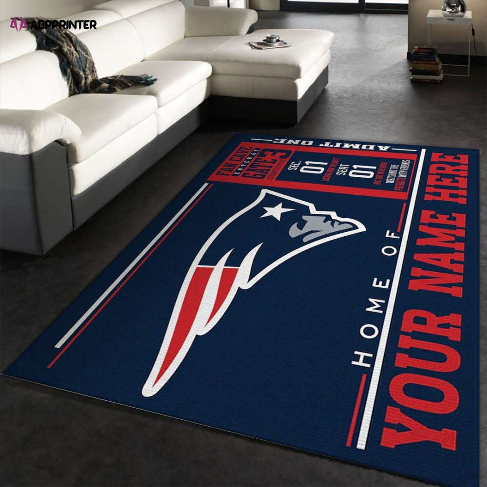 New England Patriots Rug Living Room Floor Decor Fan Gifts New England Patriots Rug Living Room Floor Decor Fan Gifts