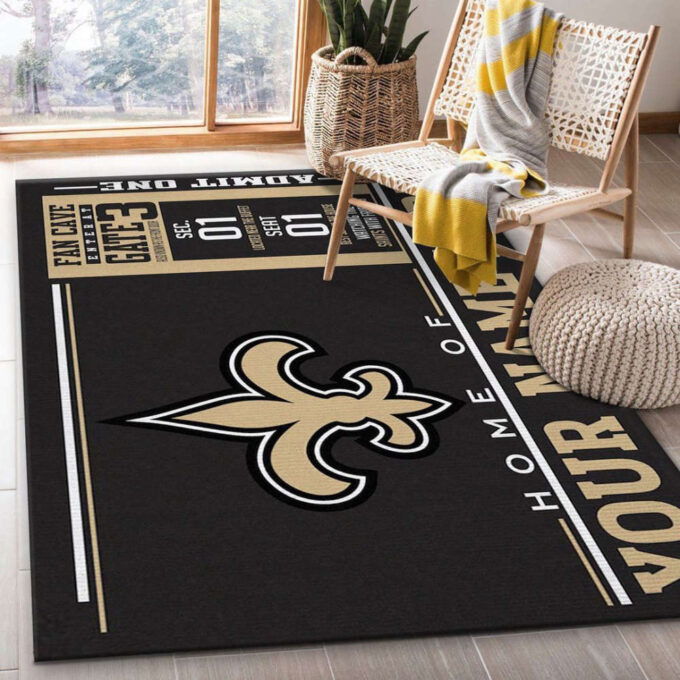 New Orleans Saints Rug Living Room Floor Decor Fan Gifts