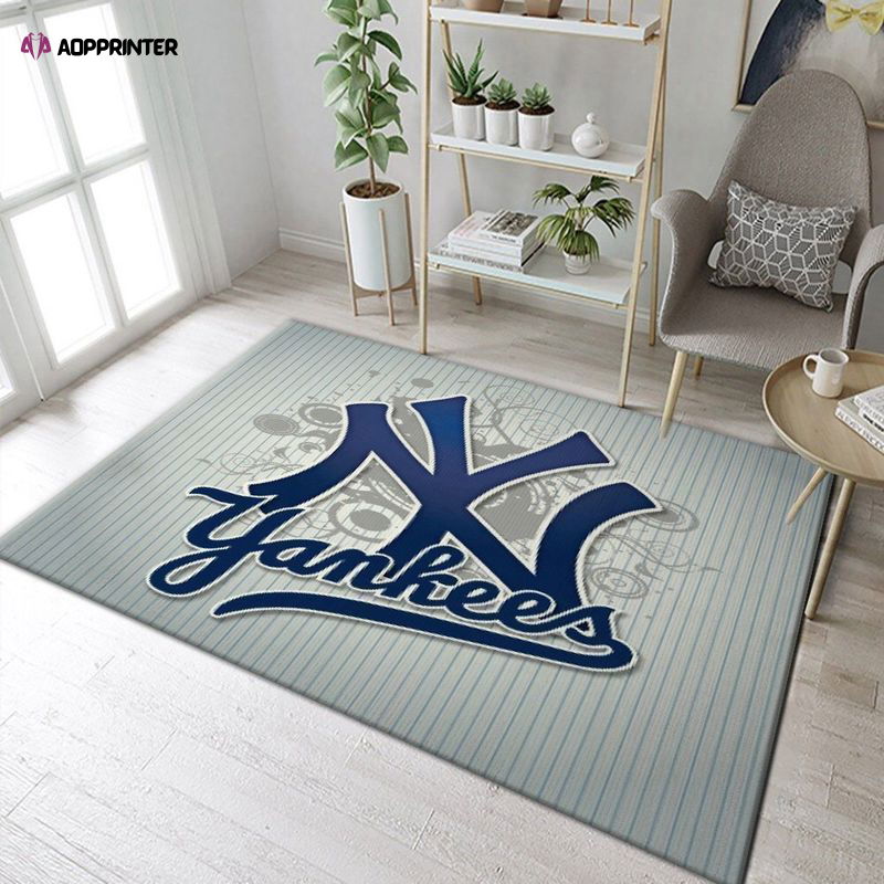 New York Yankees Rug Living Room Floor Decor Fan Gifts New York Yankees Rug Living Room Floor Decor Fan Gifts