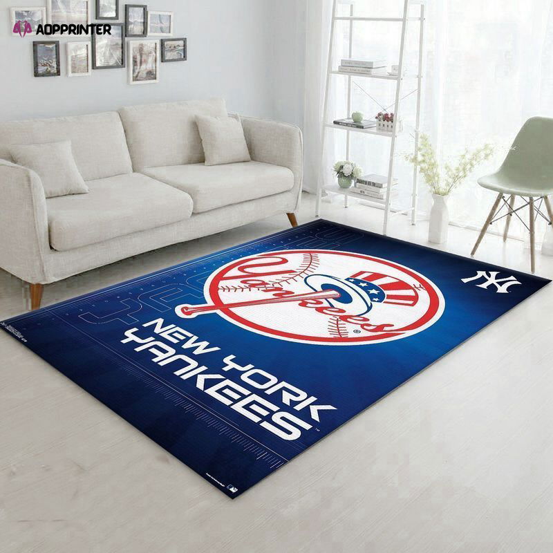 New York Yankees Rug Living Room Floor Decor Fan Gifts New York Yankees Rug Living Room Floor Decor Fan Gifts