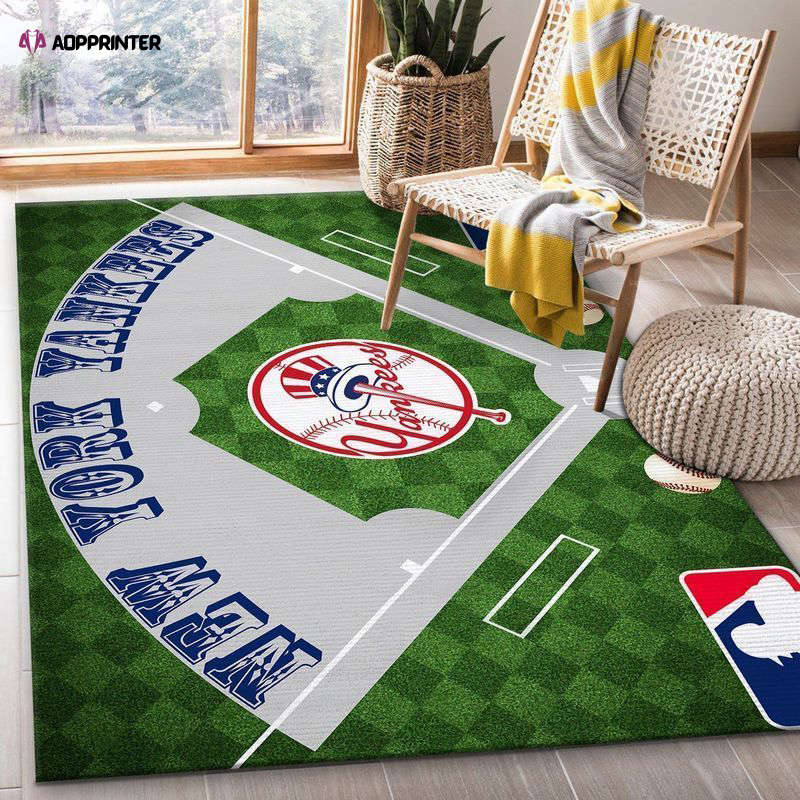 New York Yankees Rug Living Room Floor Decor Fan Gifts New York Yankees Rug Living Room Floor Decor Fan Gifts