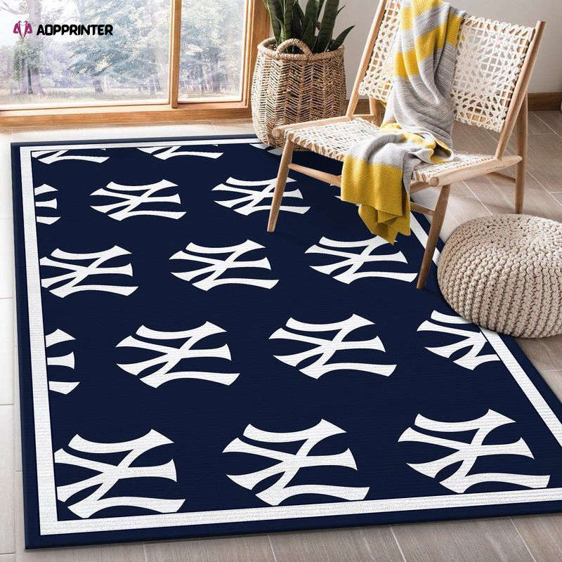 New York Yankees Rug Living Room Floor Decor Fan Gifts New York Yankees Rug Living Room Floor Decor Fan Gifts