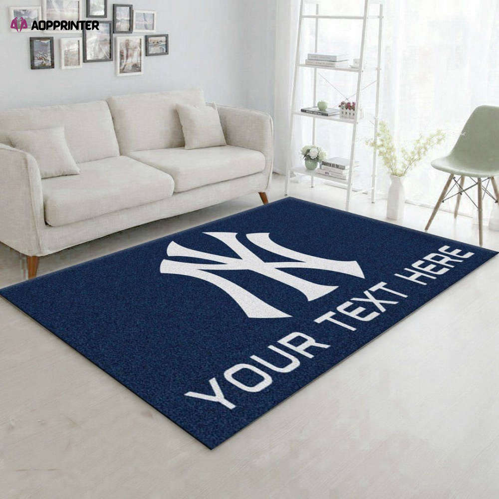 New York Yankees Rug Living Room Floor Decor Fan Gifts New York Yankees Rug Living Room Floor Decor Fan Gifts