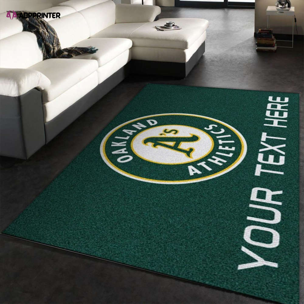 Oakland Athletics Rug Living Room Floor Decor Fan Gifts Oakland Athletics Rug Living Room Floor Decor Fan Gifts