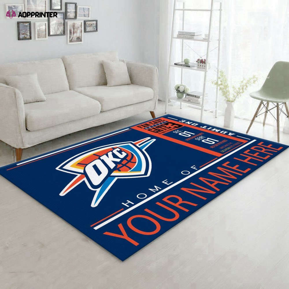 Oklahoma City Thunder Rug Living Room Floor Decor Fan Gifts Oklahoma City Thunder Rug Living Room Floor Decor Fan Gifts