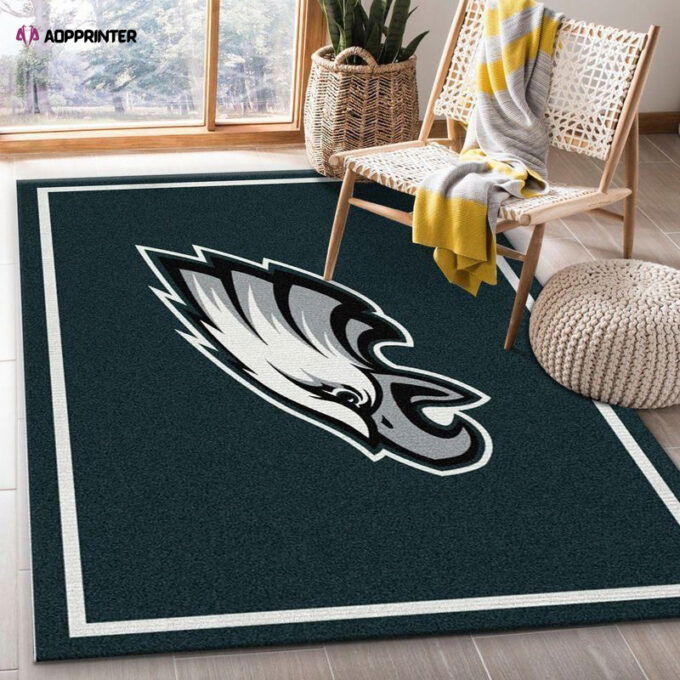 Philadelphia Eagles Imperial Spirit Rug Living Room Floor Decor Fan Gifts