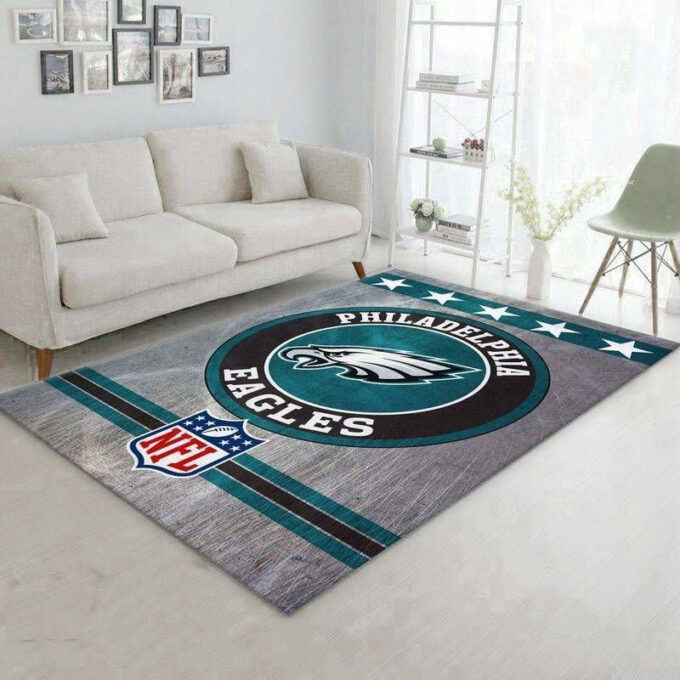 Philadelphia Eagles Rug Living Room Floor Decor Fan Gifts