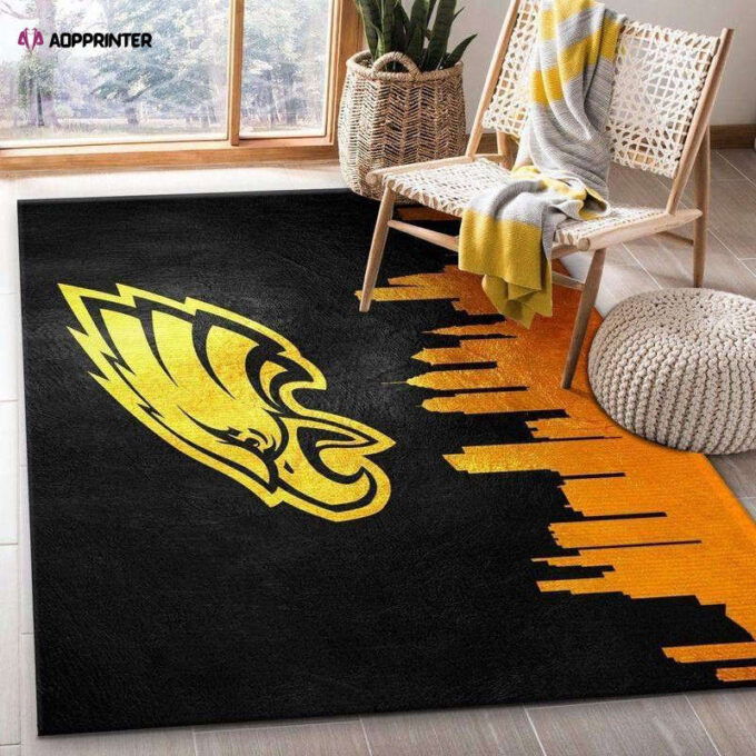 Philadelphia Eagles Rug Living Room Floor Decor Fan Gifts