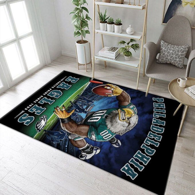 Philadelphia Eagles Rug Living Room Floor Decor Fan Gifts