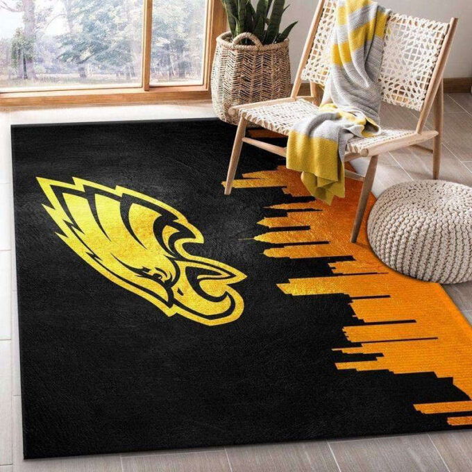Philadelphia Eagles Rug Living Room Floor Decor Fan Gifts