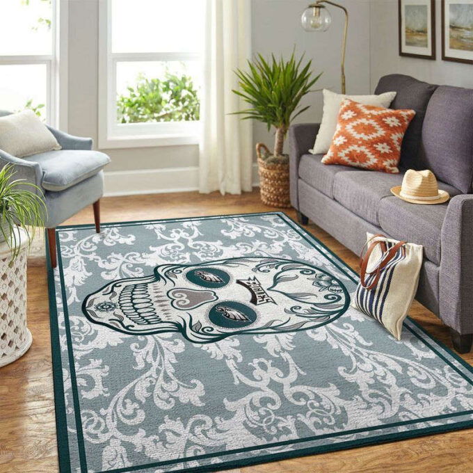 Philadelphia Eagles Rug Living Room Floor Decor Fan Gifts