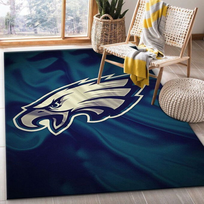Philadelphia Eagles Rug Living Room Floor Decor Fan Gifts